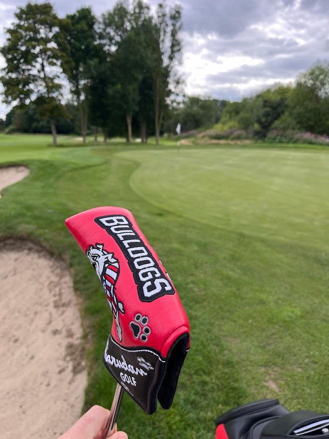 Bulldogs Golf Blade Putter Cover Red & Black