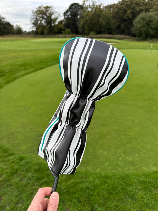 Newcastle St James Park Golf Driver Headcover - Black & White Striped 26/27 season
