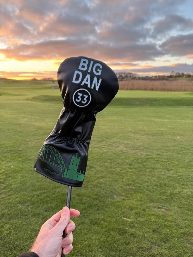 “Big Dan” Newcastle Golf Driver Headcover – ‘Howay the Lads’ Embroidery
