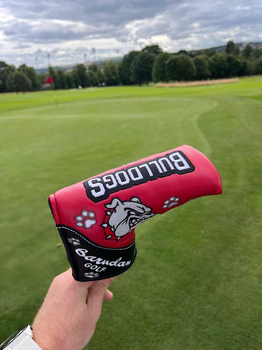Bulldogs Golf Blade Putter Cover Red & Black