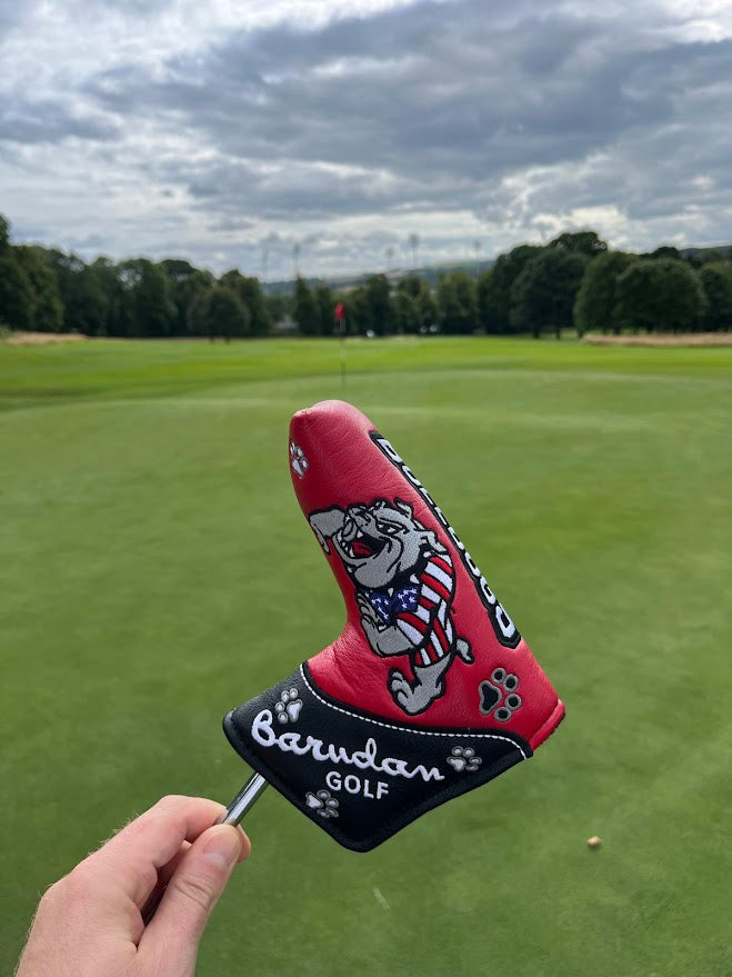Bulldogs Golf Blade Putter Cover Red & Black