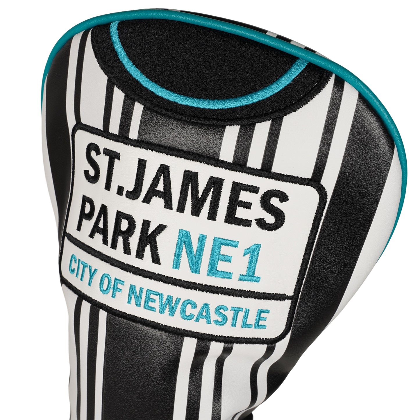 Newcastle St James Park Golf Driver Headcover - Black & White Striped 26/27 season