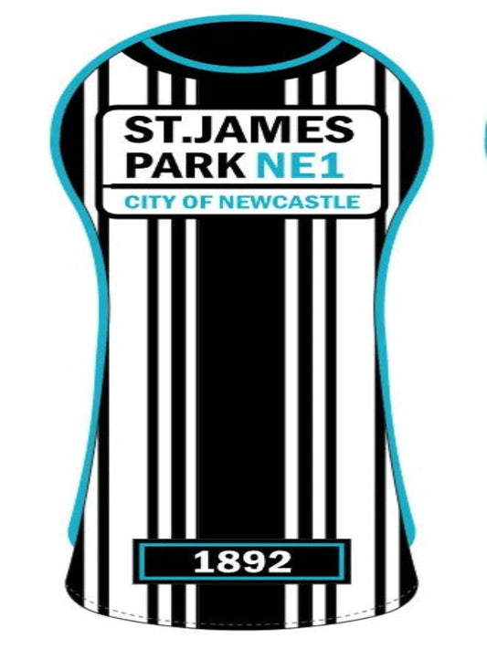 ** COMING SOON** Newcastle St James Park Golf Driver Headcover - Black & White Striped 26/27 season