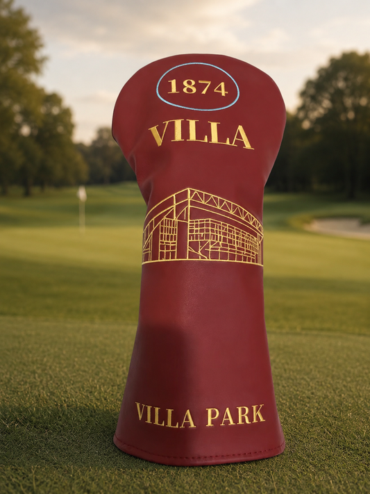**COMING SOON** Villa Golf Driver Headcover – Fully Embroidered, Vintage Stadium-Inspired Design