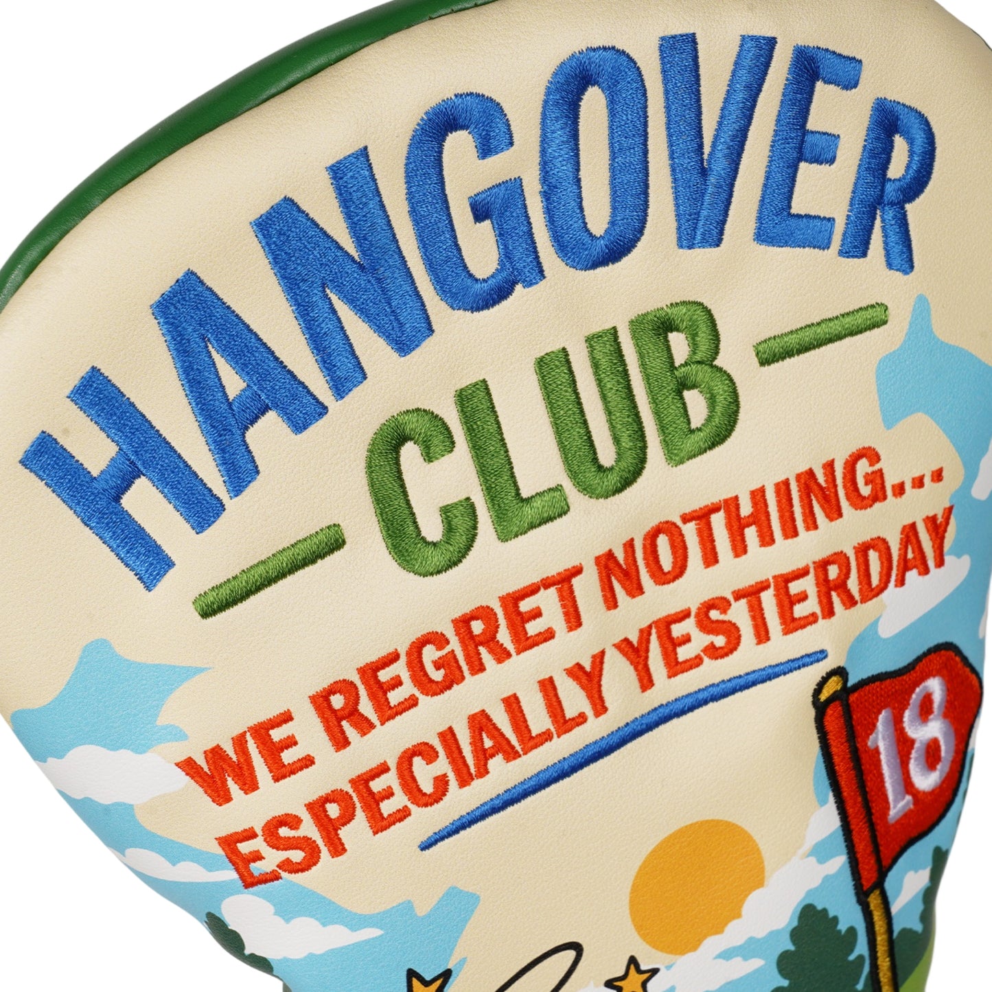 Hangover Club Golf Driver Headcover – "Because Some Rounds Start the Night Before"
