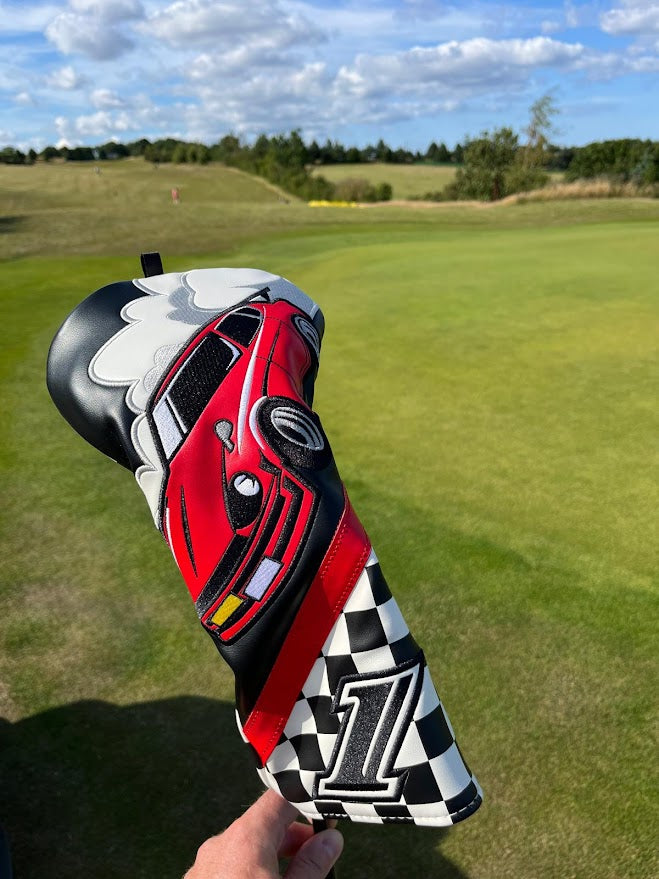 Racing Sports Car Golf Driver Headcover – Full Colour | PU Leather