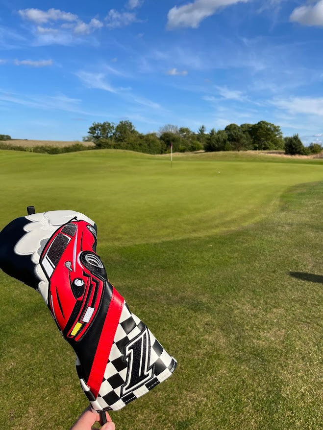 Racing Sports Car Golf Driver Headcover – Full Colour | PU Leather